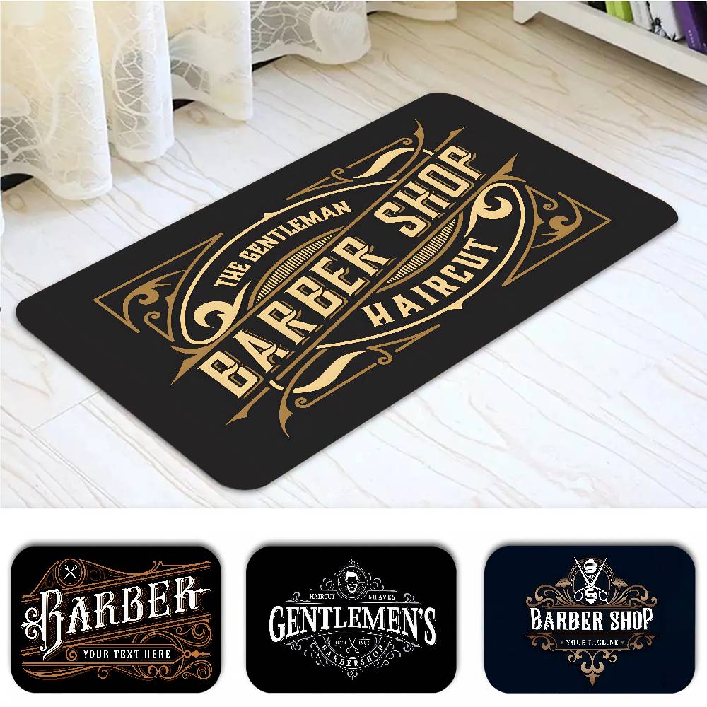 Home Bathroom Door Signs - Barber Shop Sign Carpet Bathroom Anti-slip