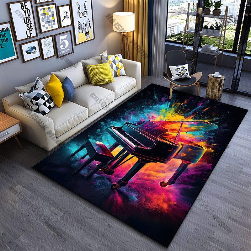 Home Bathroom Colors - Piano colors music creativity carpet Yoga