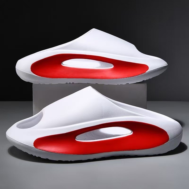 Home Bathroom Colors - Unisex Couple Open Toe Slide Slippers