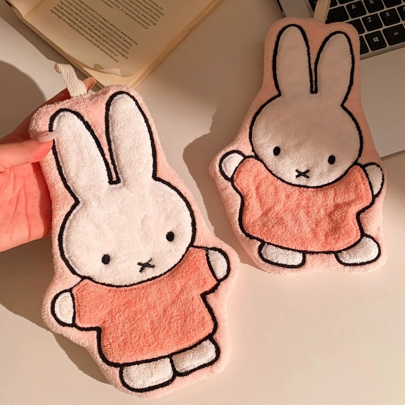 2Pcs/set Cute Miffy Towel Home - Home Goods Bathroom Sets review and price