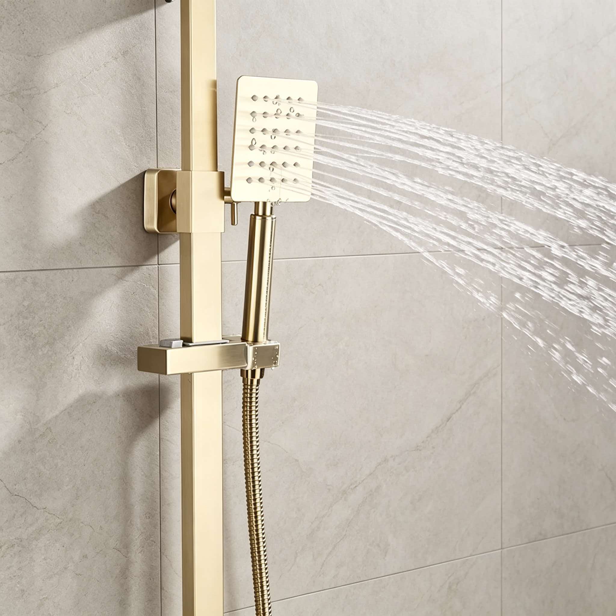 Gold shower set stainless stee - Home In Bathroom review and price