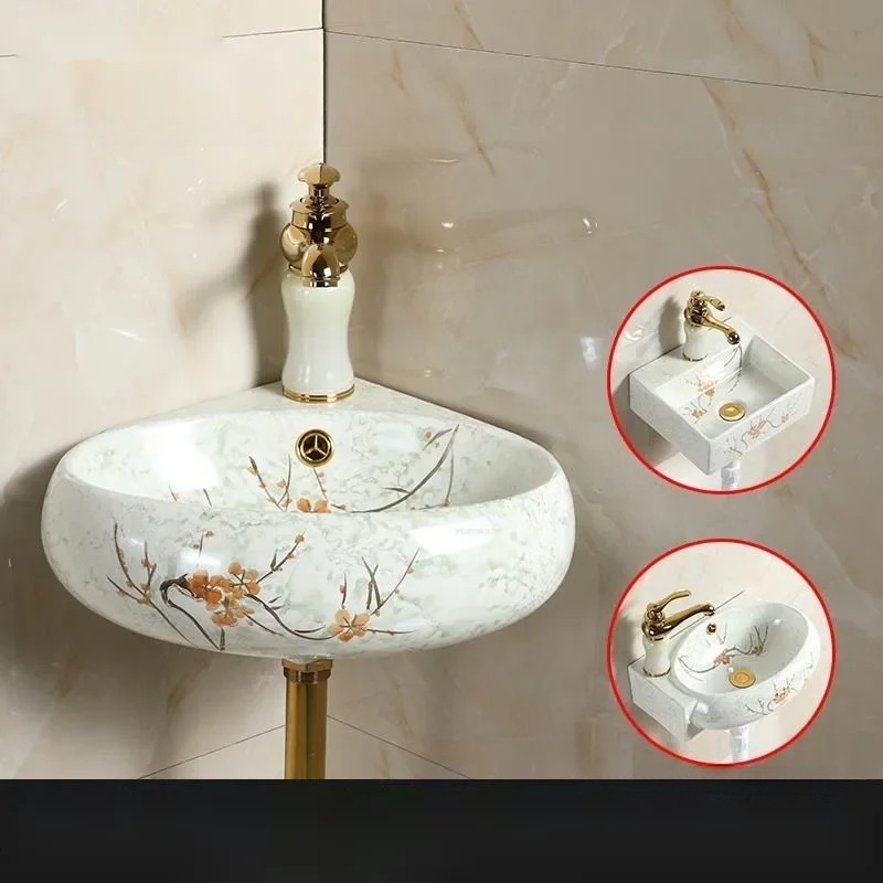 & Ceramic Corner Triangle Wall - Home Bathroom Wall Decor review and price