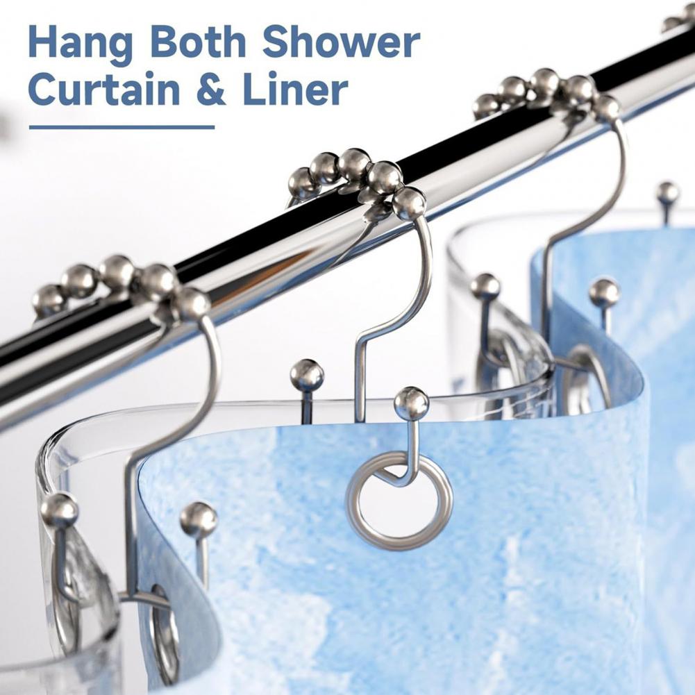 12PC Gold Metal Shower Curtain - Shower Curtain Liner review and price