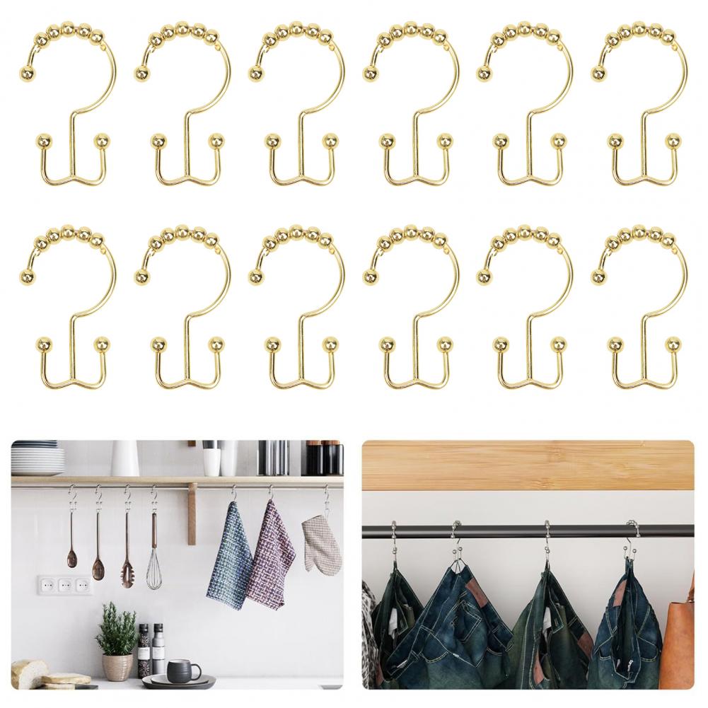12PC Gold Metal Shower Curtain - Shower Curtain Liner review and price