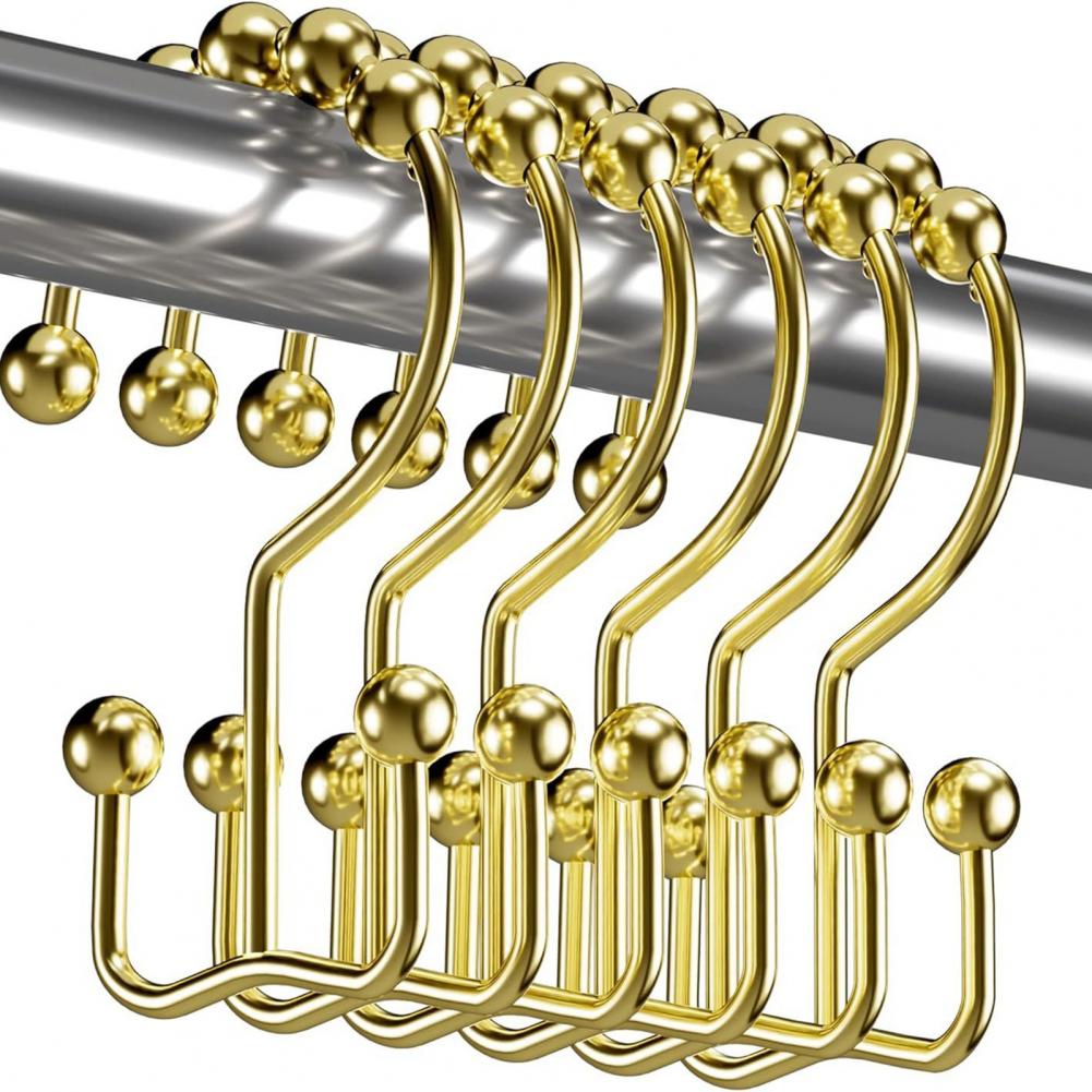 12PC Gold Metal Shower Curtain - Shower Curtain Liner review and price