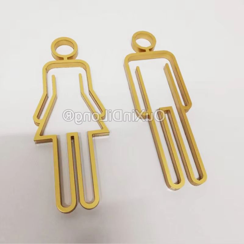 Hollow Acrylic Toilet Symbol B - Home Bathroom Door Signs review and price