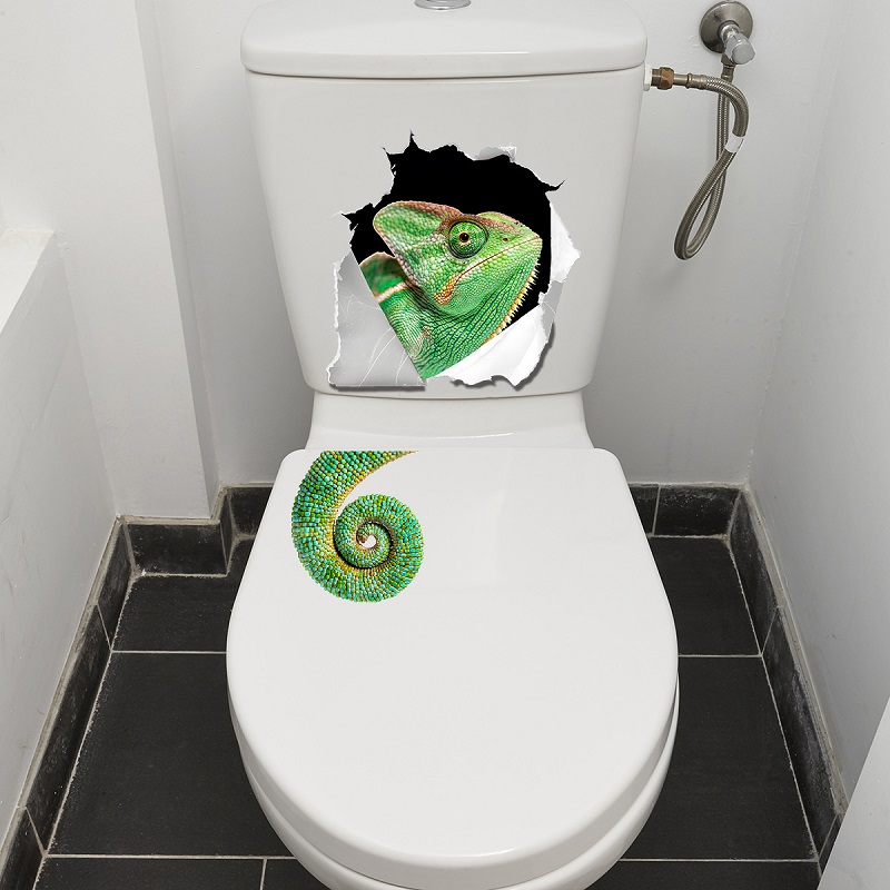 Whimsical Wall-Breaking Lizard - Home Bathroom Break review and price