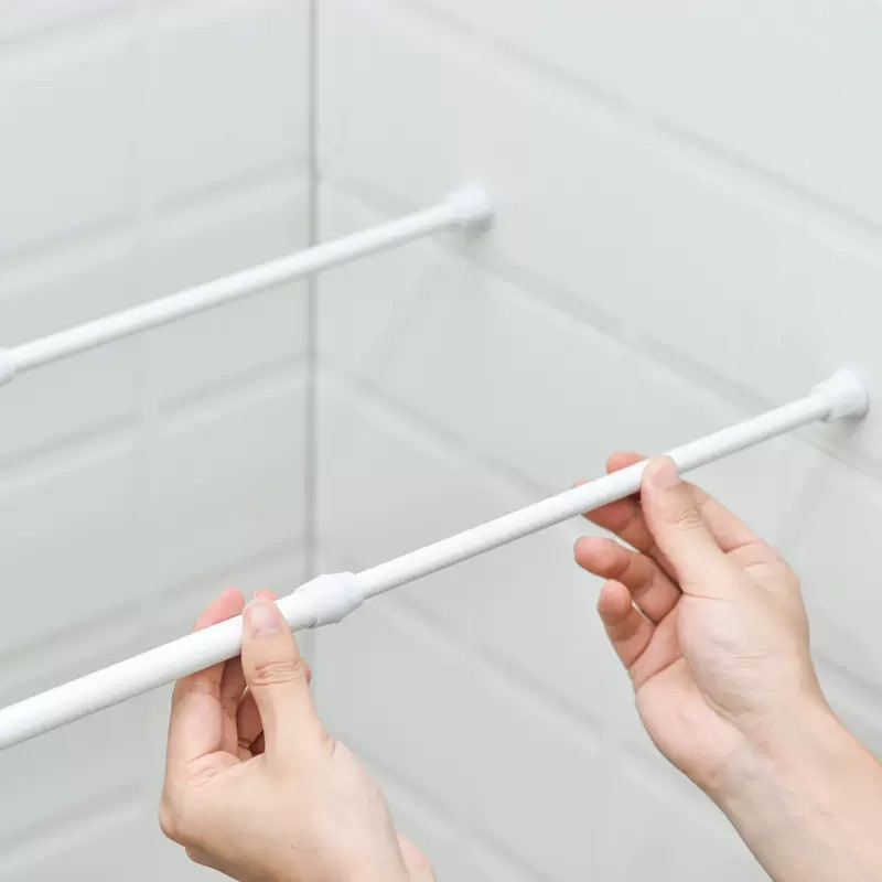 Adjustable Curtain Rod Without - Shower Curtain Liner review and price