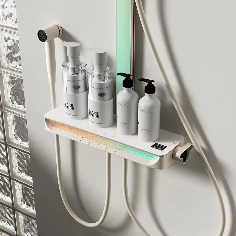Brass Digital Waterfall Shower - Home In Bathroom review and price