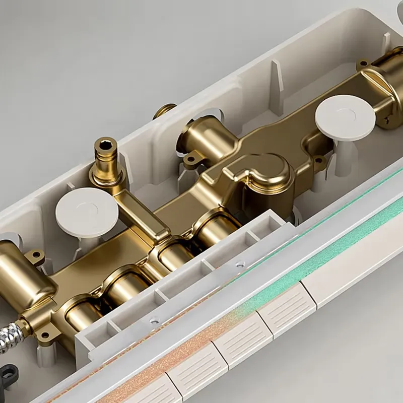 Brass Digital Waterfall Shower - Home In Bathroom review and price