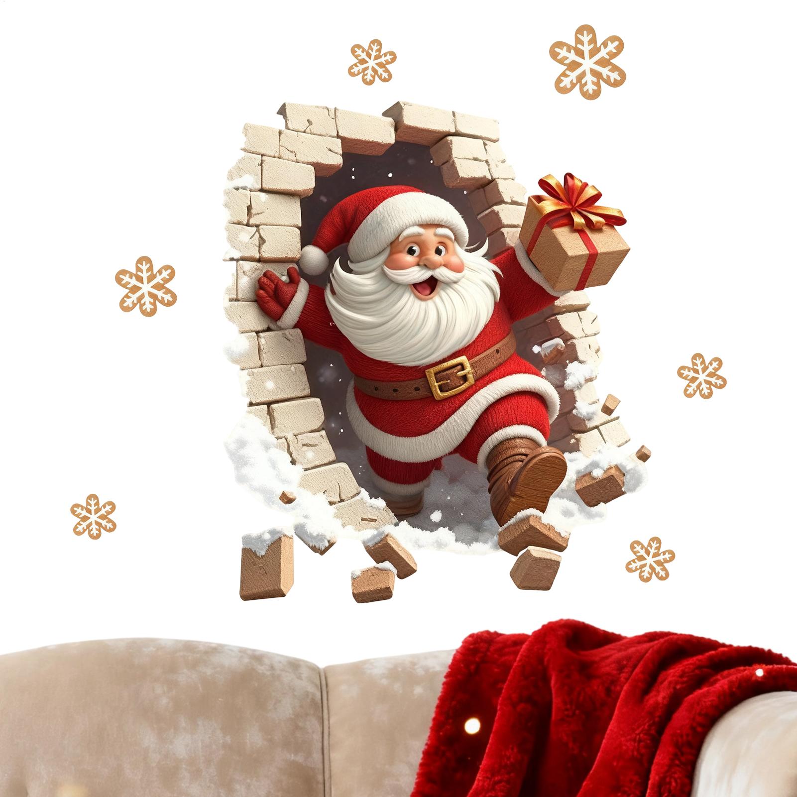 Santa Wall Decal Christmas Sti - Home Bathroom Break review and price