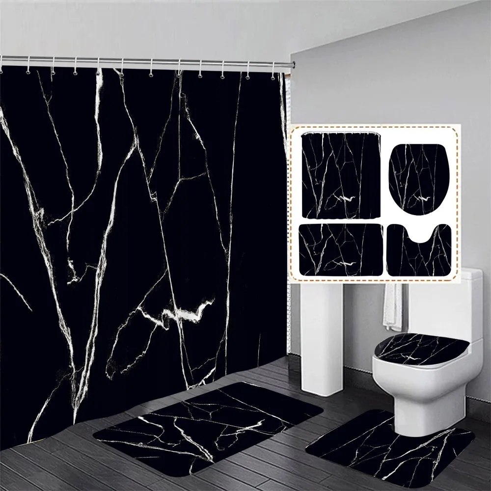 Black Marble Shower Curtain Se - Shower Curtain Liner review and price