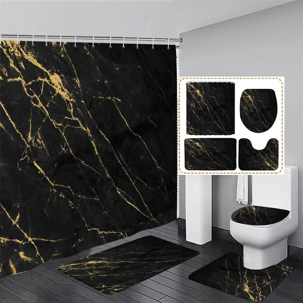 Black Marble Shower Curtain Se - Shower Curtain Liner review and price