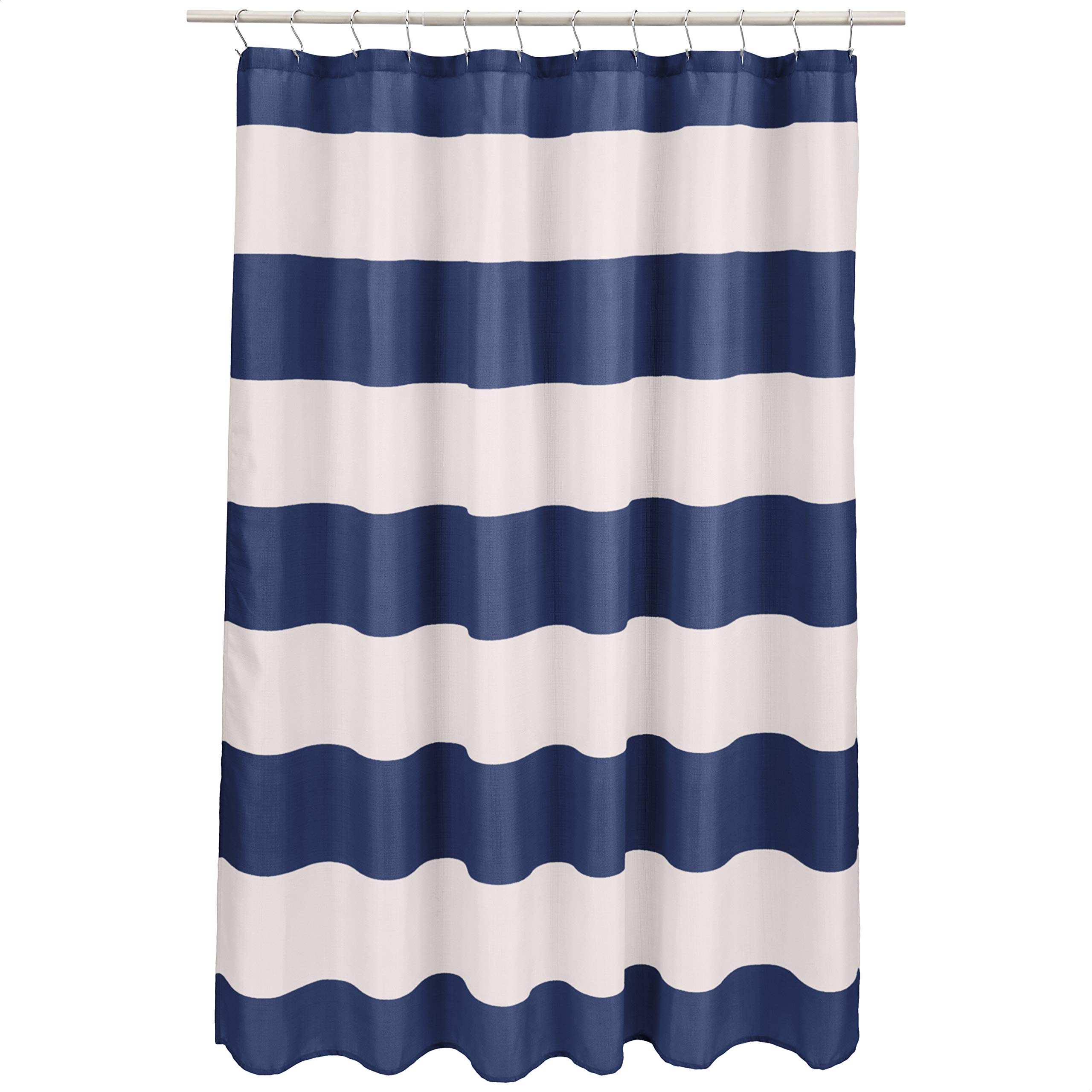 Navy Blue Shower Curtain Strip - Shower Curtain Liner review and price