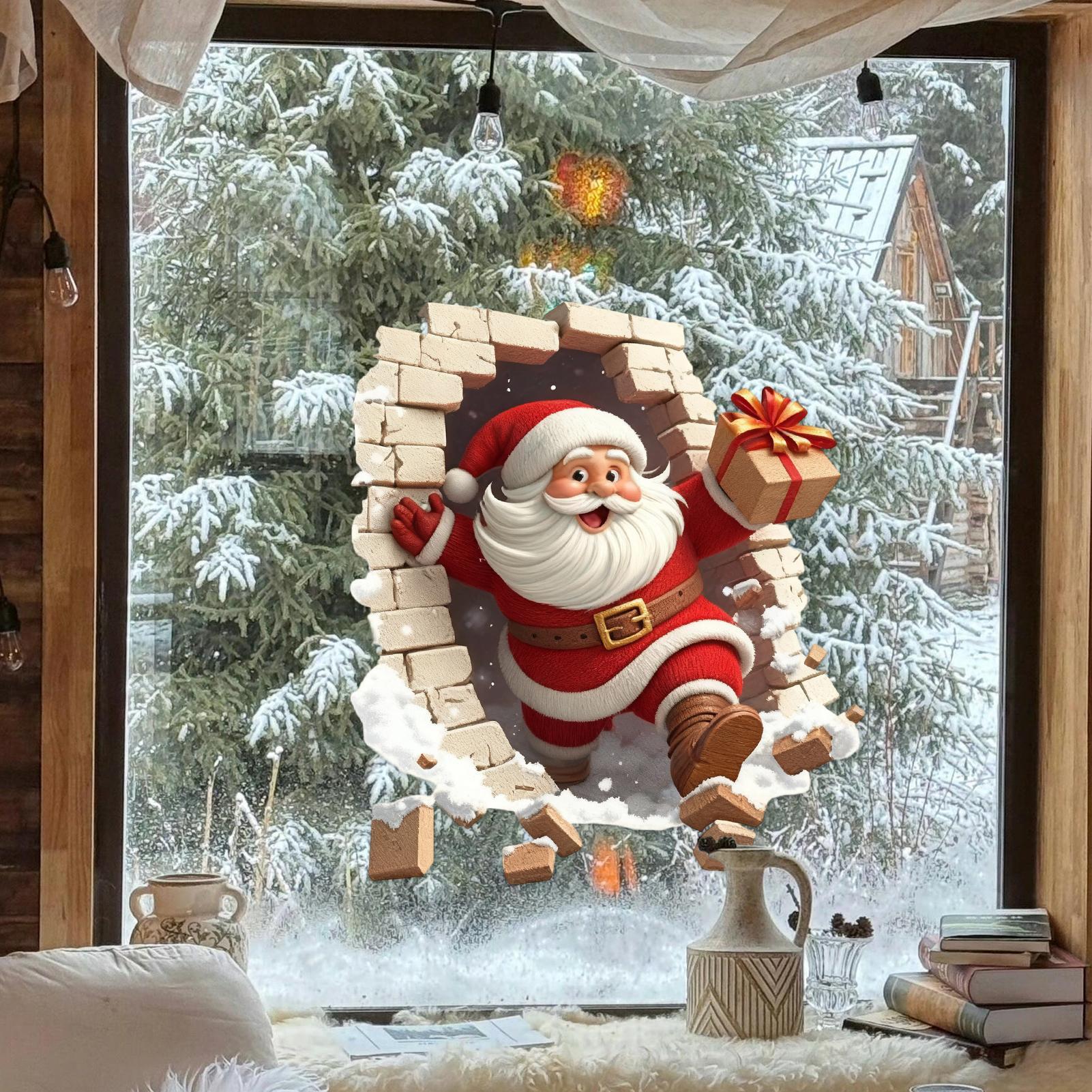 Christmas Santa Wall Decals Ch - Home Bathroom Break review and price