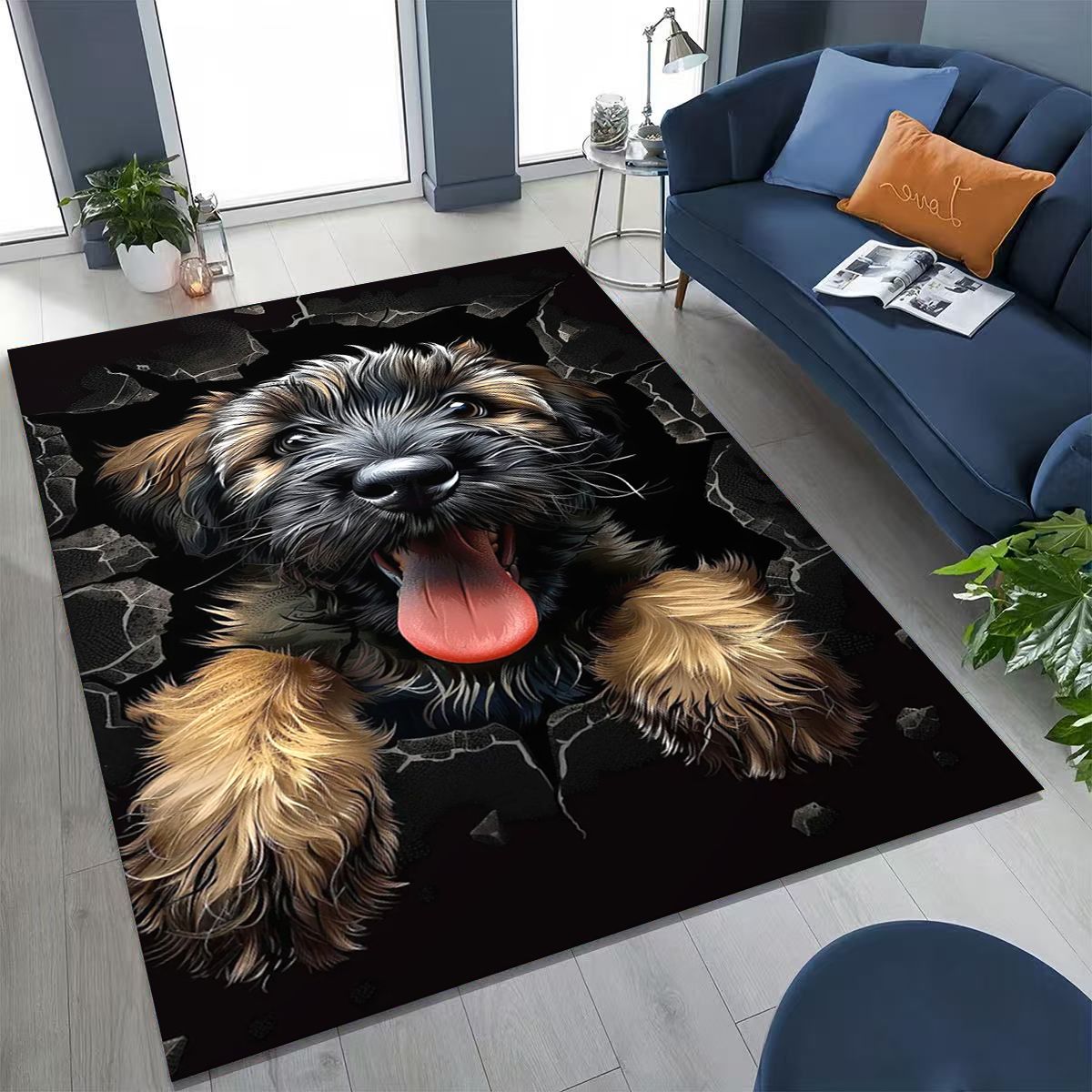 3D Illusion Breaking Wall Dog  - Home Bathroom Break review and price