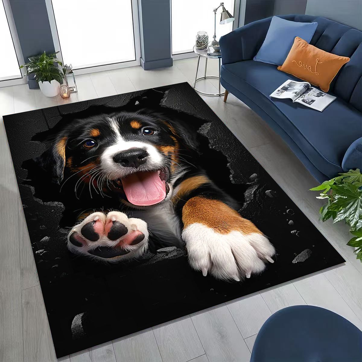 3D Illusion Breaking Wall Dog  - Home Bathroom Break review and price