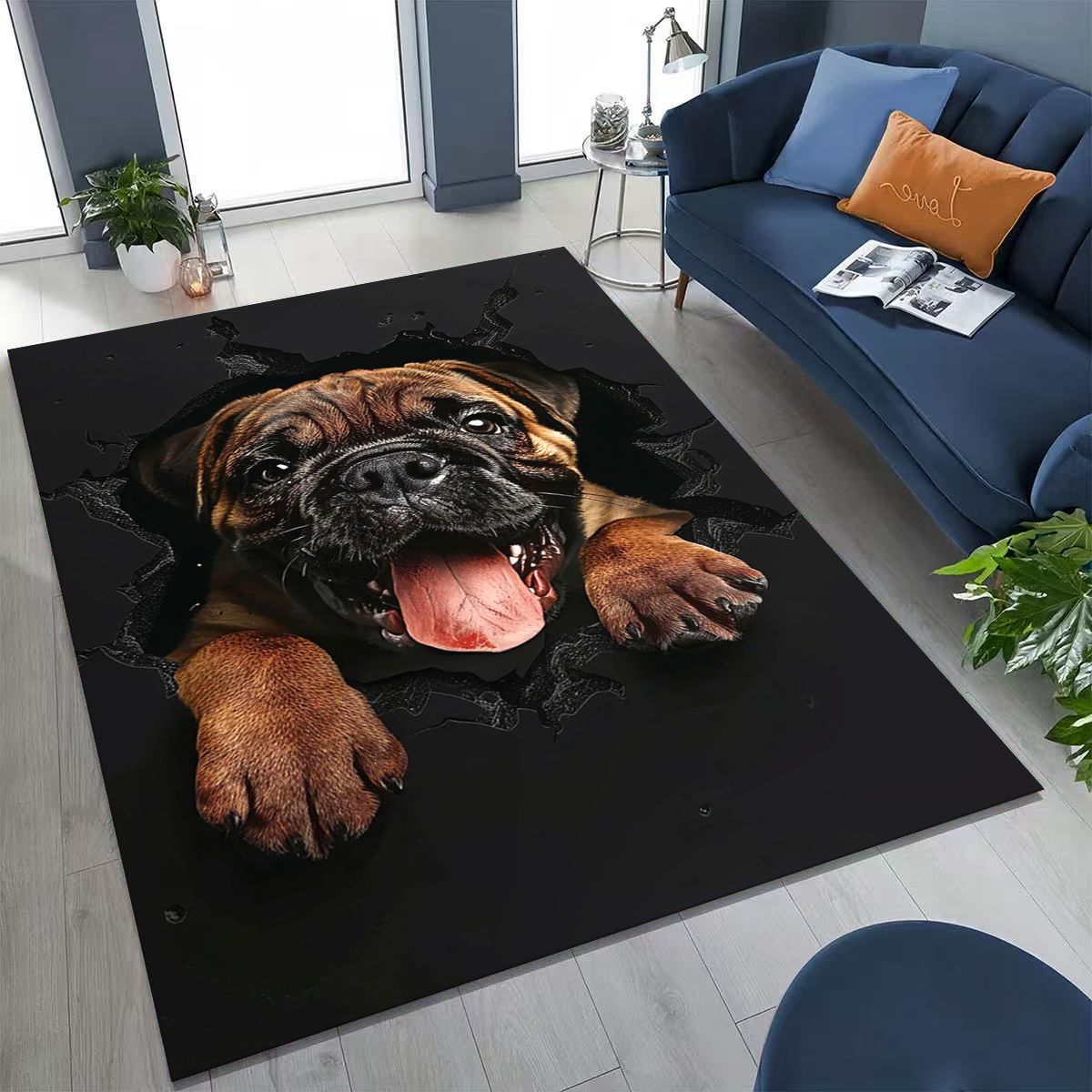 3D Illusion Breaking Wall Dog  - Home Bathroom Break review and price