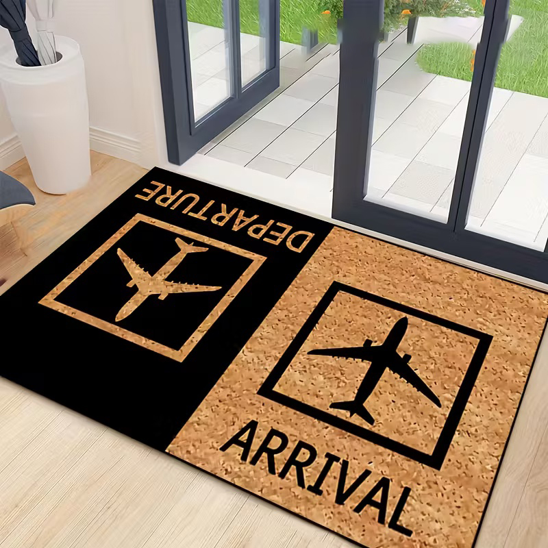Airport Sign Doormat Funny Ent - Home Bathroom Door Signs review and price