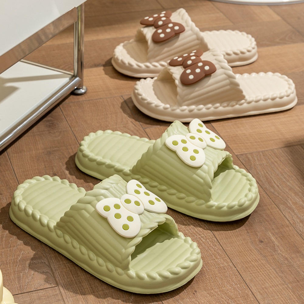 Cute PVC Women Bow Slippers So - Home Bathroom Colors review and price