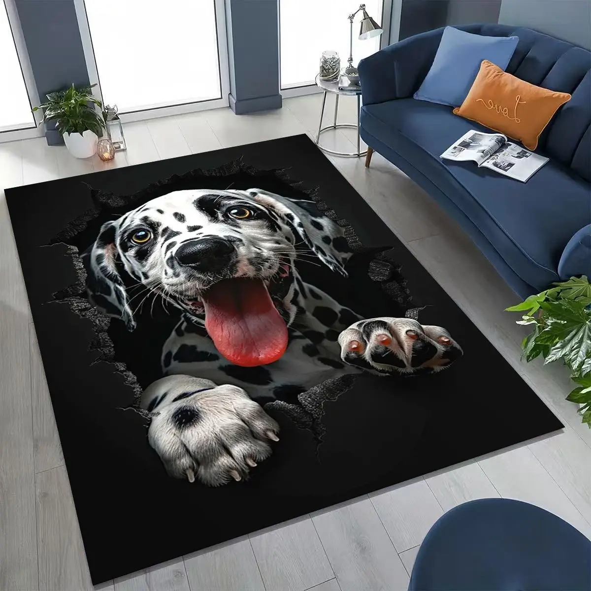 3D Illusion Breaking Wall Dog  - Home Bathroom Break review and price
