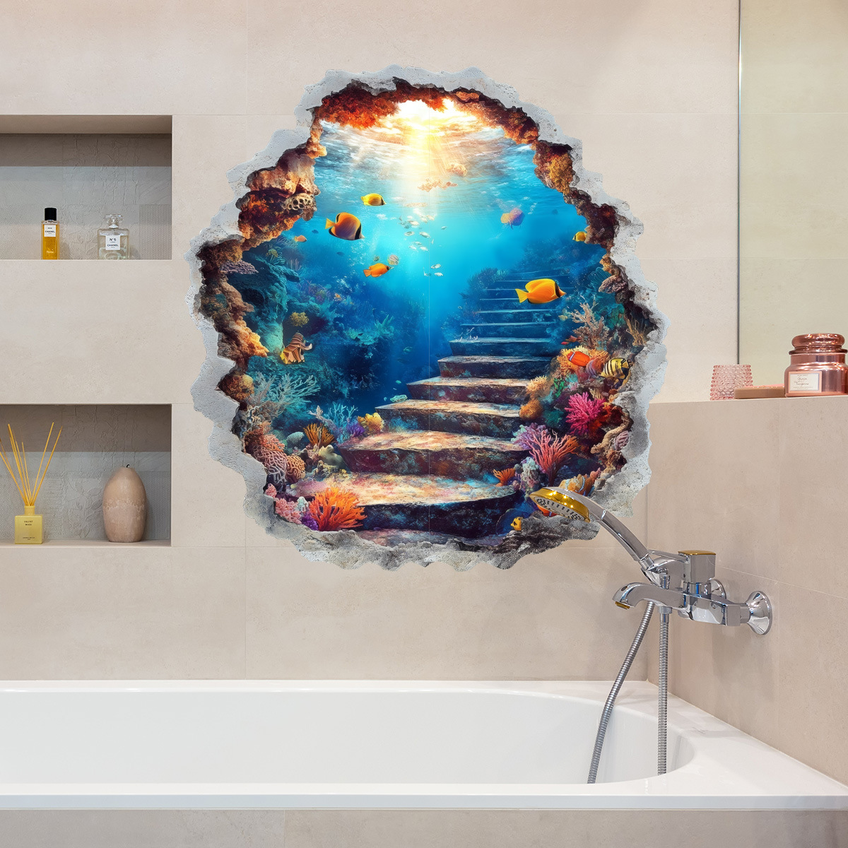 3D Underwater World Dolphin Br - Home Bathroom Break review and price