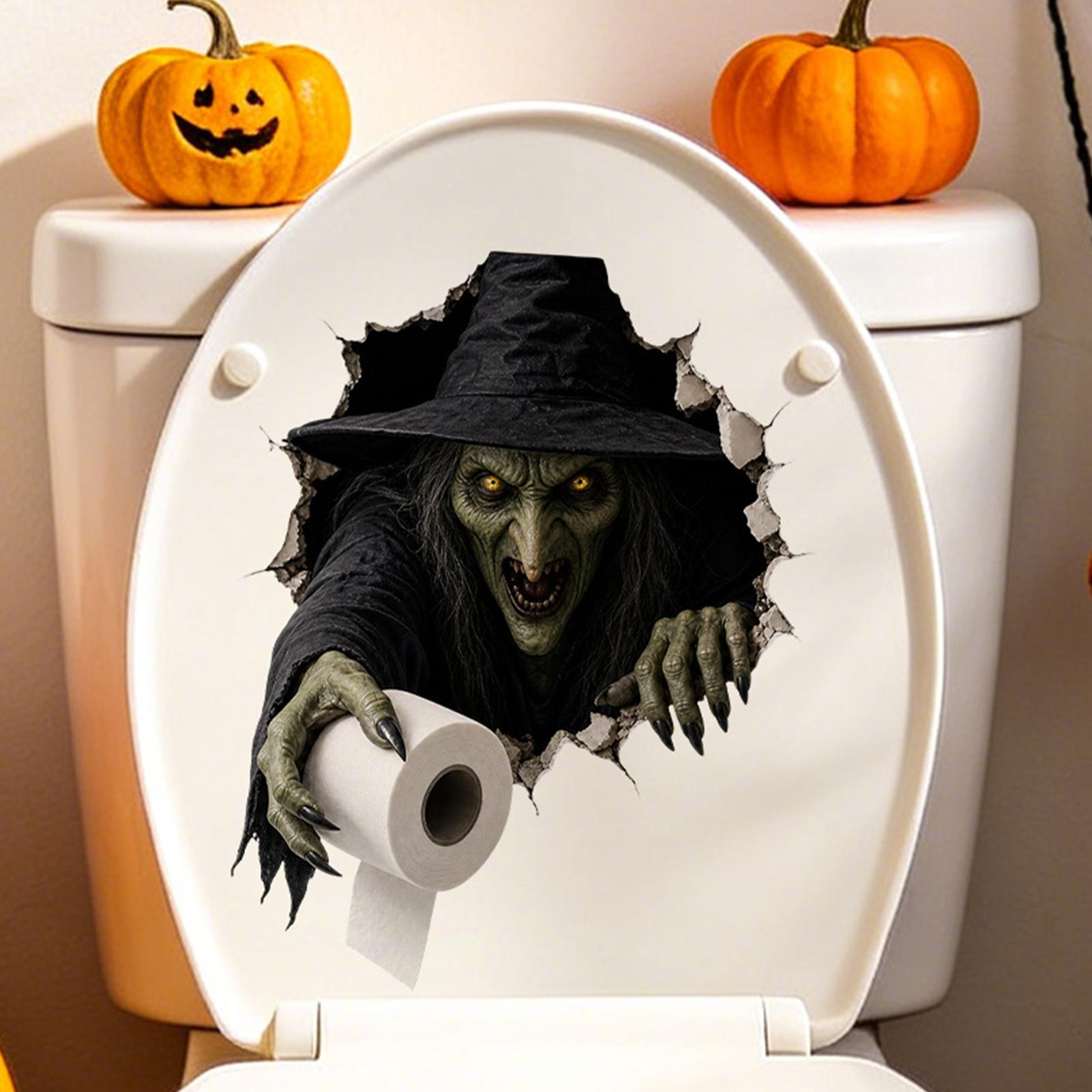 Halloween Toilet Stickers Holi - Home Bathroom Break review and price