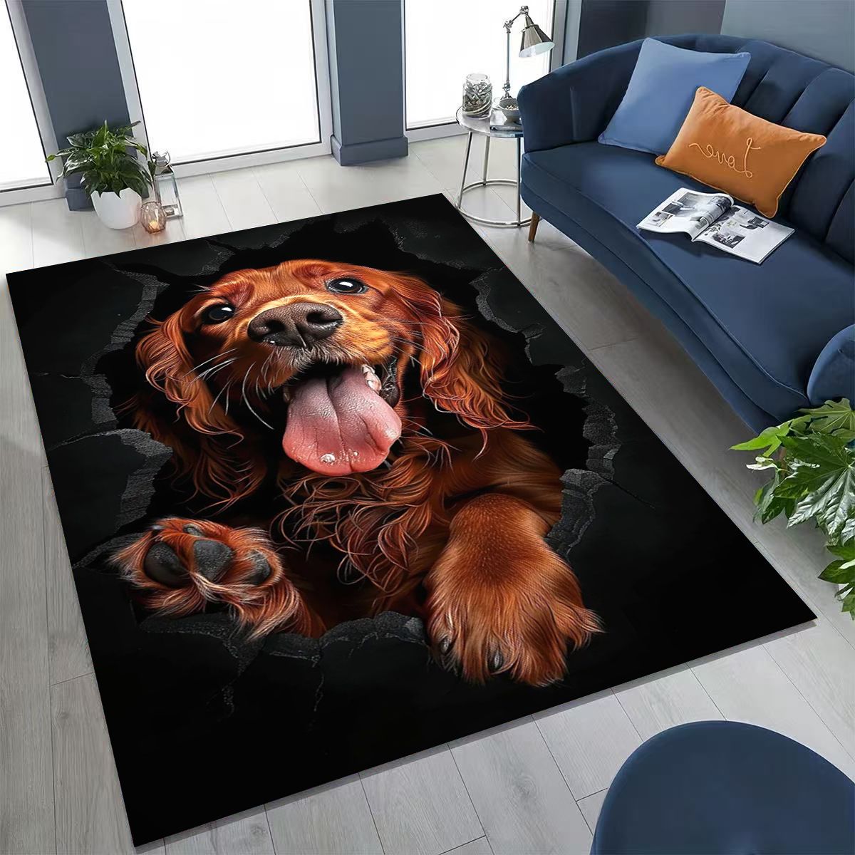 3D Illusion Breaking Wall Dog  - Home Bathroom Break review and price